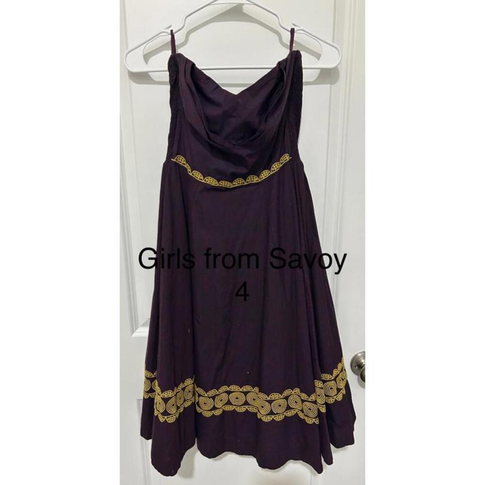 Girls from Savoy Women's Sleeveless Dress with Embroidered Detail